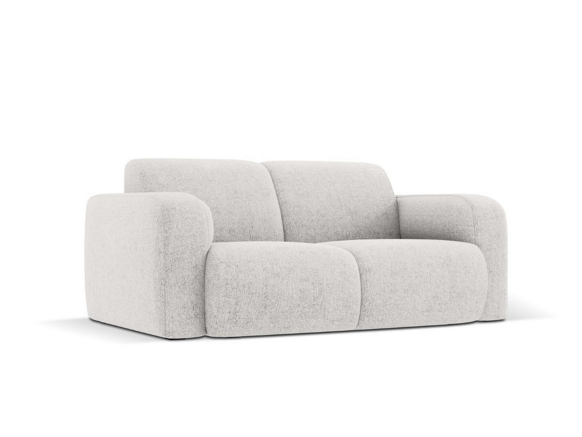 SOFA Molino aus Chenille-Stoff hellgrau 2 Sitzplätze - Hellgrau, Textil (95/72/170cm) - Micadoni