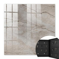 SCHLÜSSELBOX Schwarz 30x30 cm- Türöffnung nach rechts - Stilvoller Stein - Grau, Metall (30/30/5cm) - TULUP