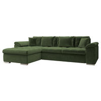 ECKSOFA Diana, Seite: Links - Grün, Holz/Textil (280/160cm) - MIRJAN24
