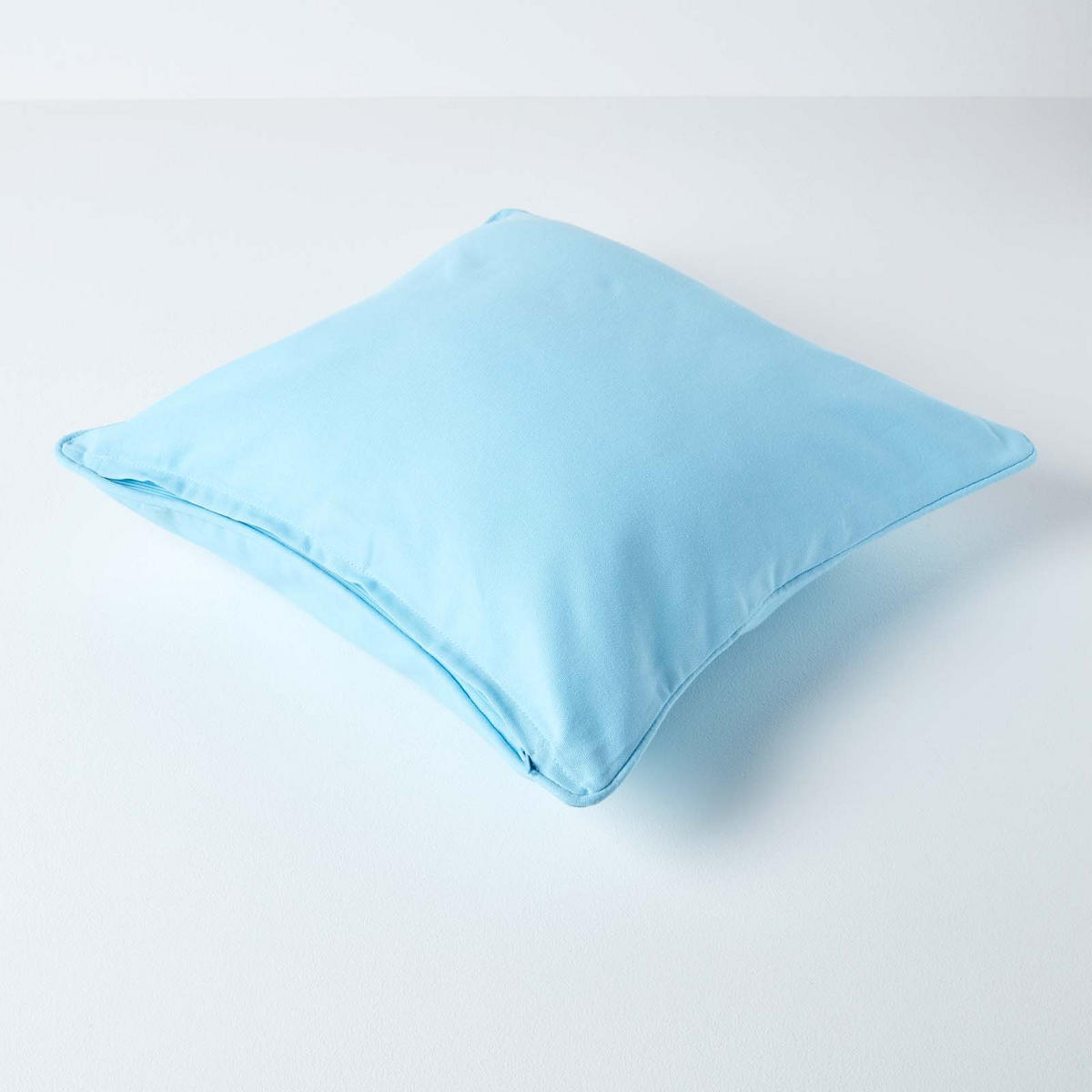 KISSENHÜLLE hellblau 30/30 cm, 100% Baumwolle - Hellblau, Textil (30/30cm) - Homescapes