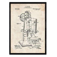 POSTER Eiscreme-Maschine Patent A3 Rahmenlos - Klar, Papier (29.7/5/42cm) - Nacnic