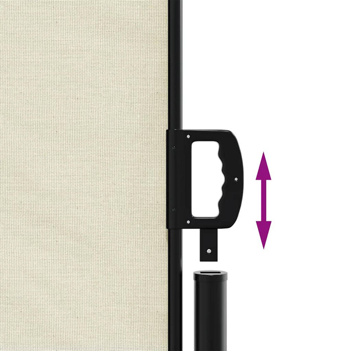 SEITENMARKISE Ausziehbar Creme 220/300 Cm - Creme, Textil (220/300cm) - vidaXL