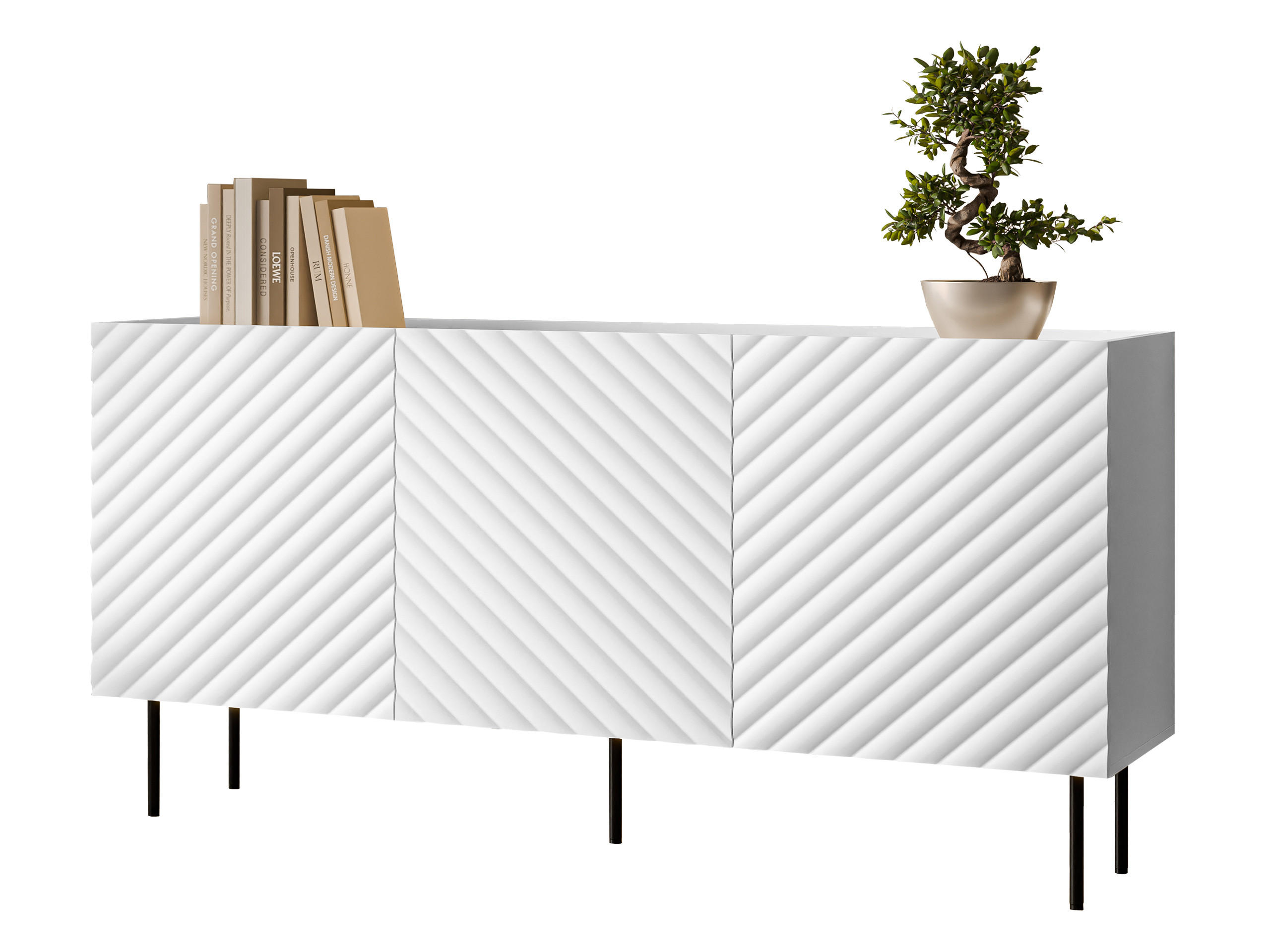 Thumbnail - Mirjan24 Sideboard, Weiß, Holzwerkstoff, Rechteckig, 166x80x40 cm, Wohnzimmer, Kommoden & Sideboards, Sideboards