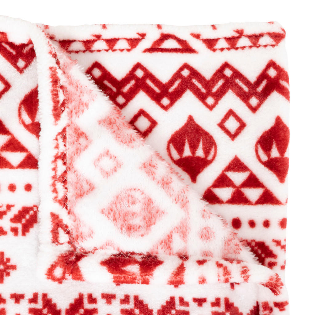 Thumbnail - Atmosphera Createur d´interieur Weihnachtsdecke, Weiß, Textil, 130x180 cm, Wohntextilien, Decken, Kuscheldecken