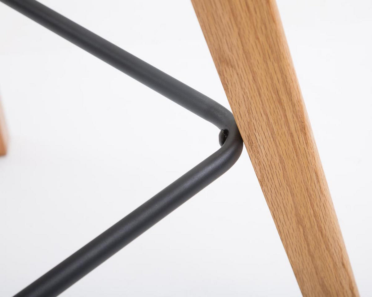 BARHOCKER 2er Set Gikar Stoff Creme - Creme, Textil (48/112/56cm) - DELUKE