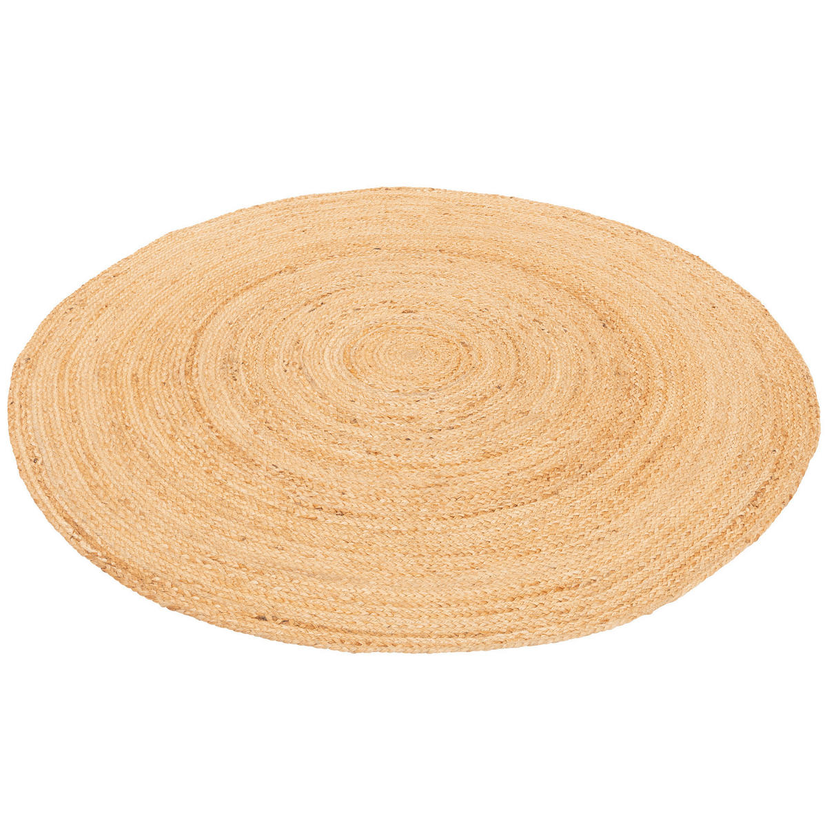 NATURFASER TEPPICH JUTE SALSA NATUR RUND - Beige, Textil (120/120cm) - Pergamon