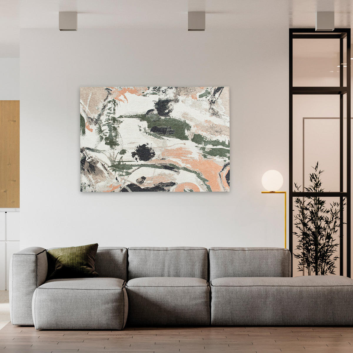 TEPPICH Indian Rice Gallery Fresque 200/280 cm - Multicolor, Textil (200/280cm) - Louis De Poortere