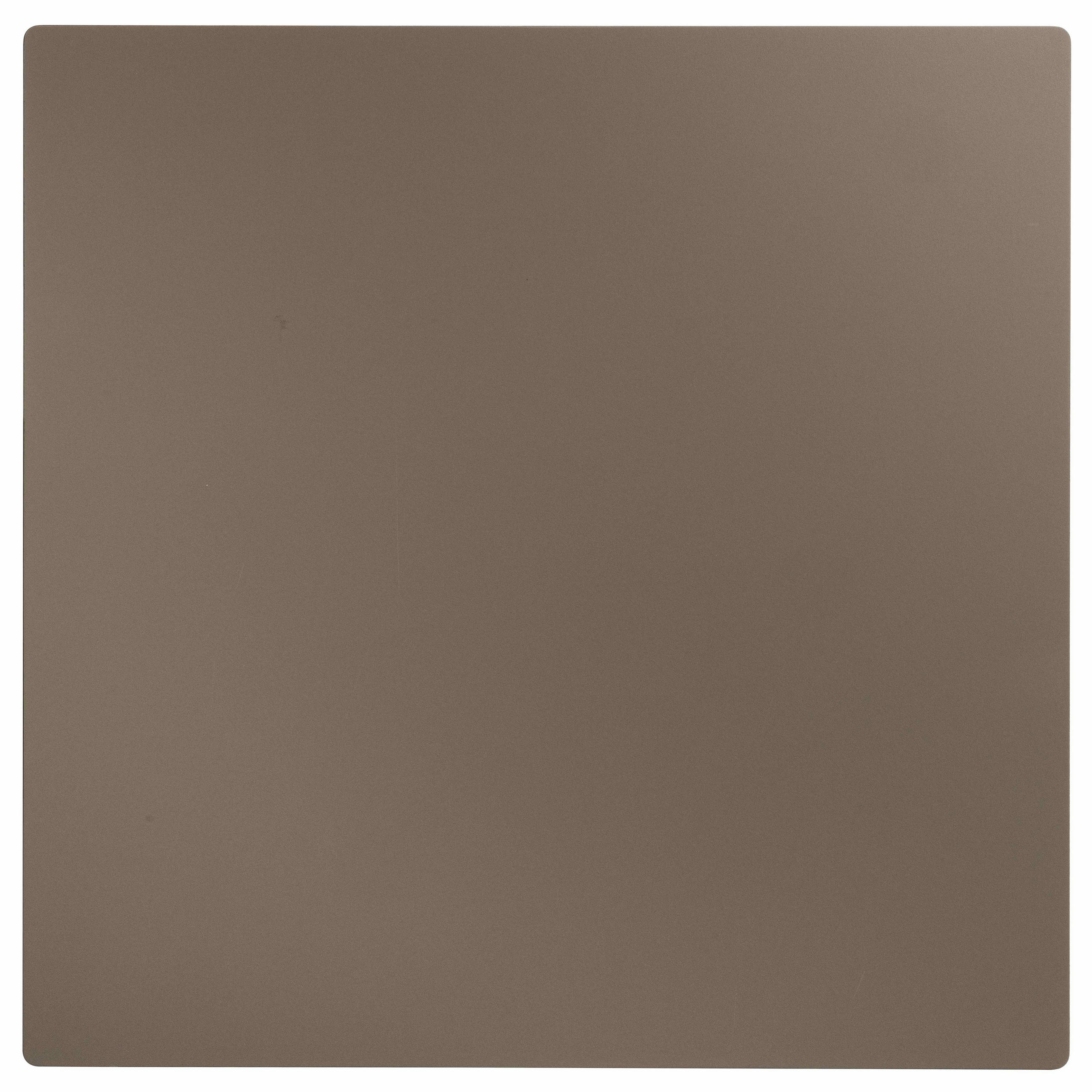 TISCHPLATTE 60 x 60 cm, Taupe - Taupe, Kunststoff (60/60/1.25cm) - Oviala