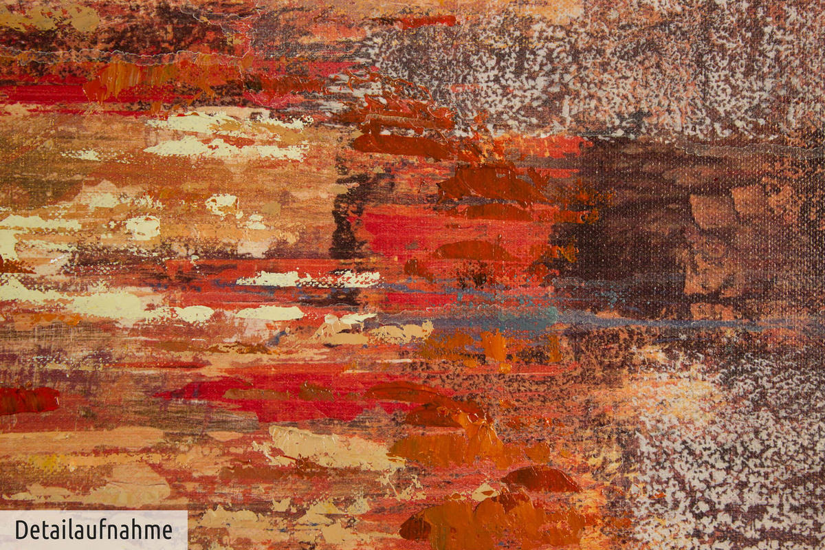 ÖLGEMÄLDE 80/80 cm - Braun, Holz/Textil (1.6/80cm) - KUNSTLOFT