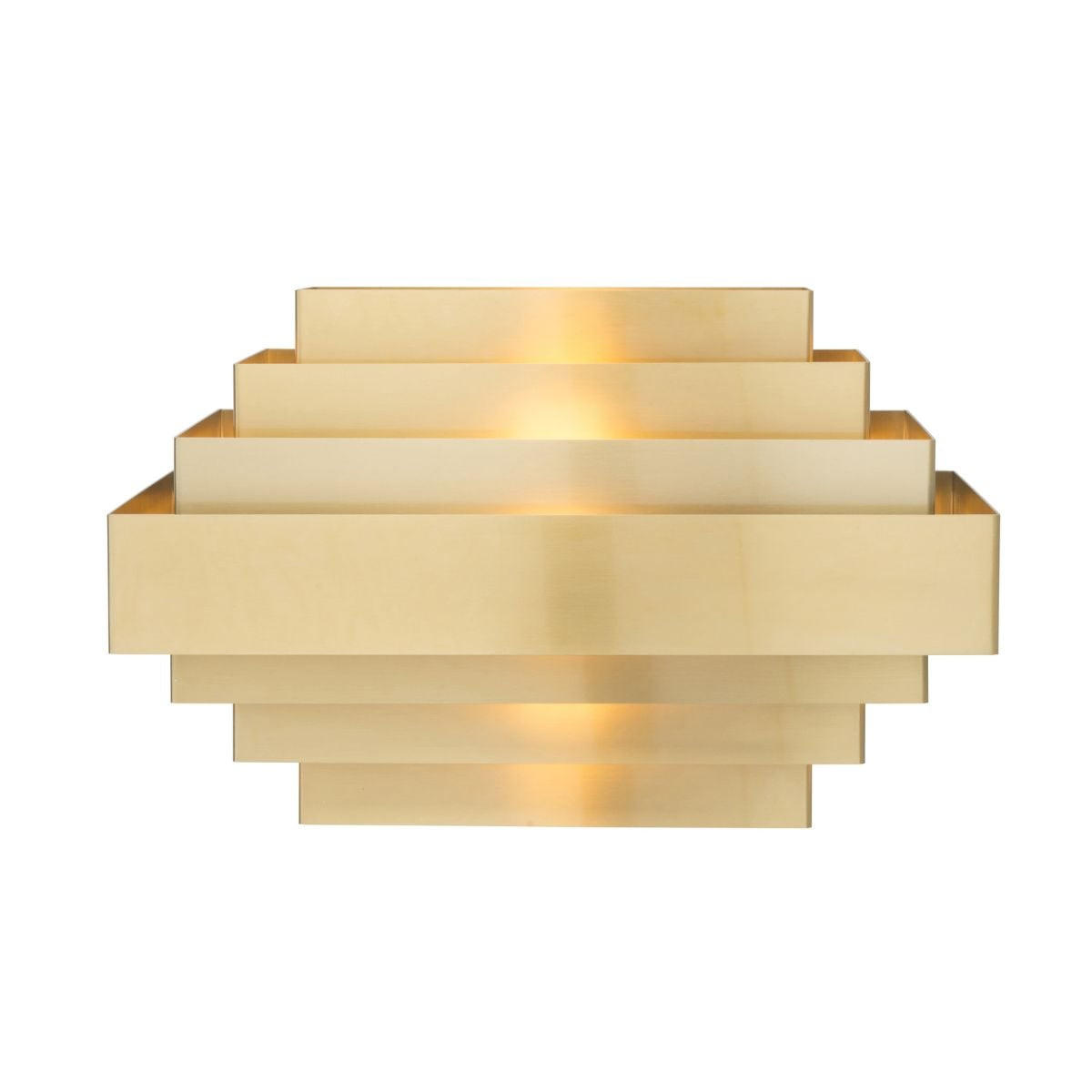 WANDLEUCHTE Goldmetall B38 cm x H24 cm - STATE BUILDING - Goldfarben, Metall (24/24/31cm) - Signature