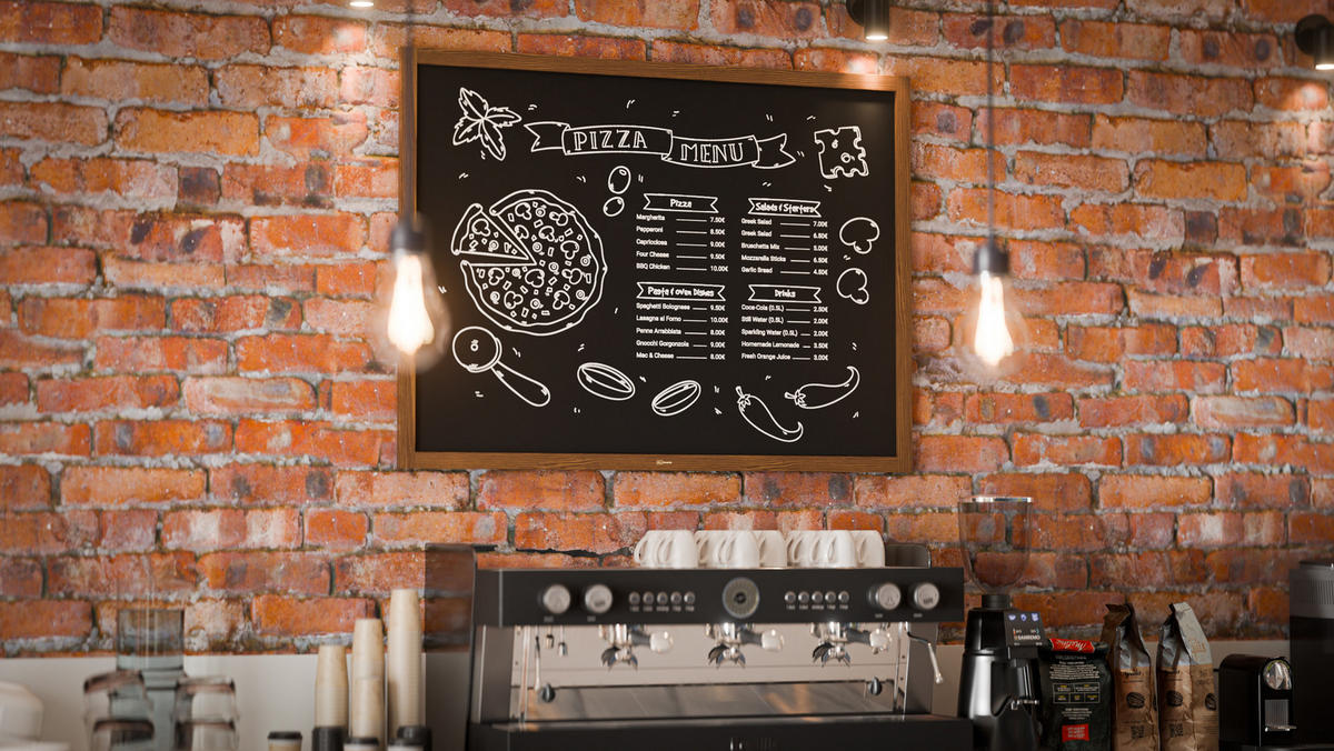 KREIDETAFEL mit Holzrahmen 120x90cm - Braun, Holz (120/90/2cm) - ALLboards