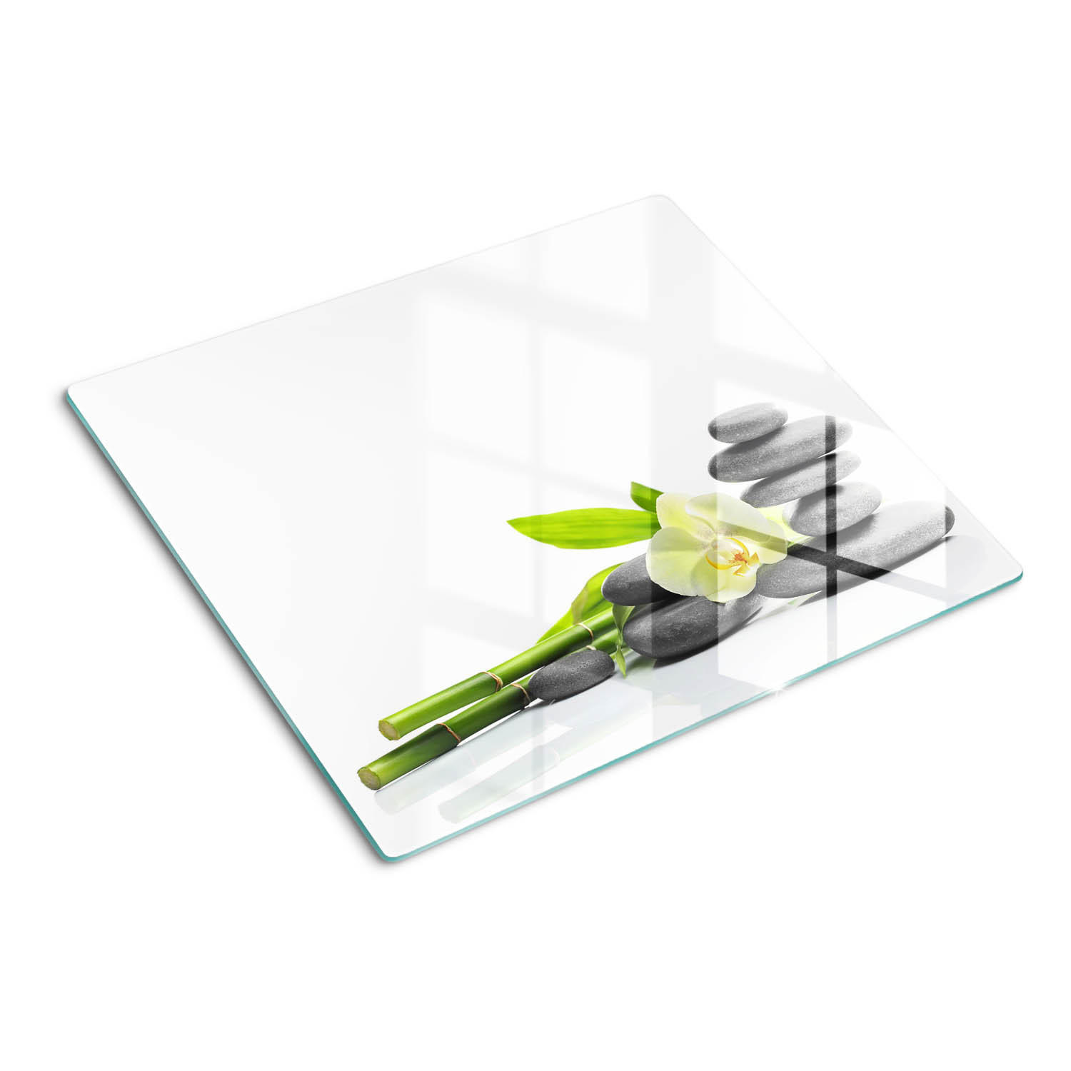 GLASPLATTE 60x52 cm Orchidee - Multicolor, Glas (60/0.4/52cm) - TULUP