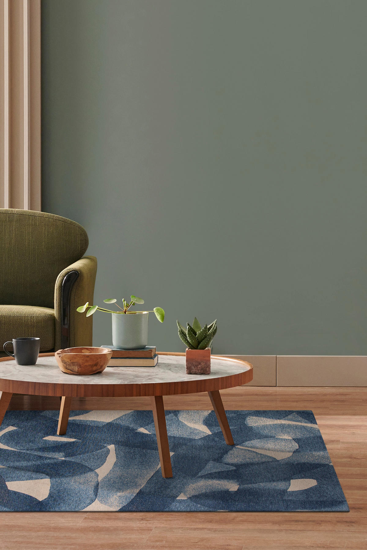 TEPPICH modern Flachgewebe TIRANA Blau 240 x 340 cm - Blau, Textil (240/340cm) - Novatrend