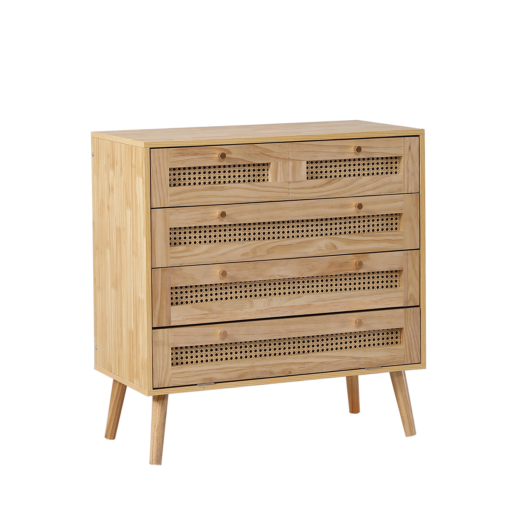 SIDEBOARD Eiche 90/40/64 cm - Beige, Holzwerkstoff/Metall (40/64/90cm) - Urban Meuble