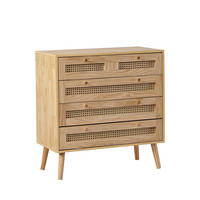 SIDEBOARD Eiche 90/40/64 cm - Beige, Holzwerkstoff/Metall (40/64/90cm) - Urban Meuble