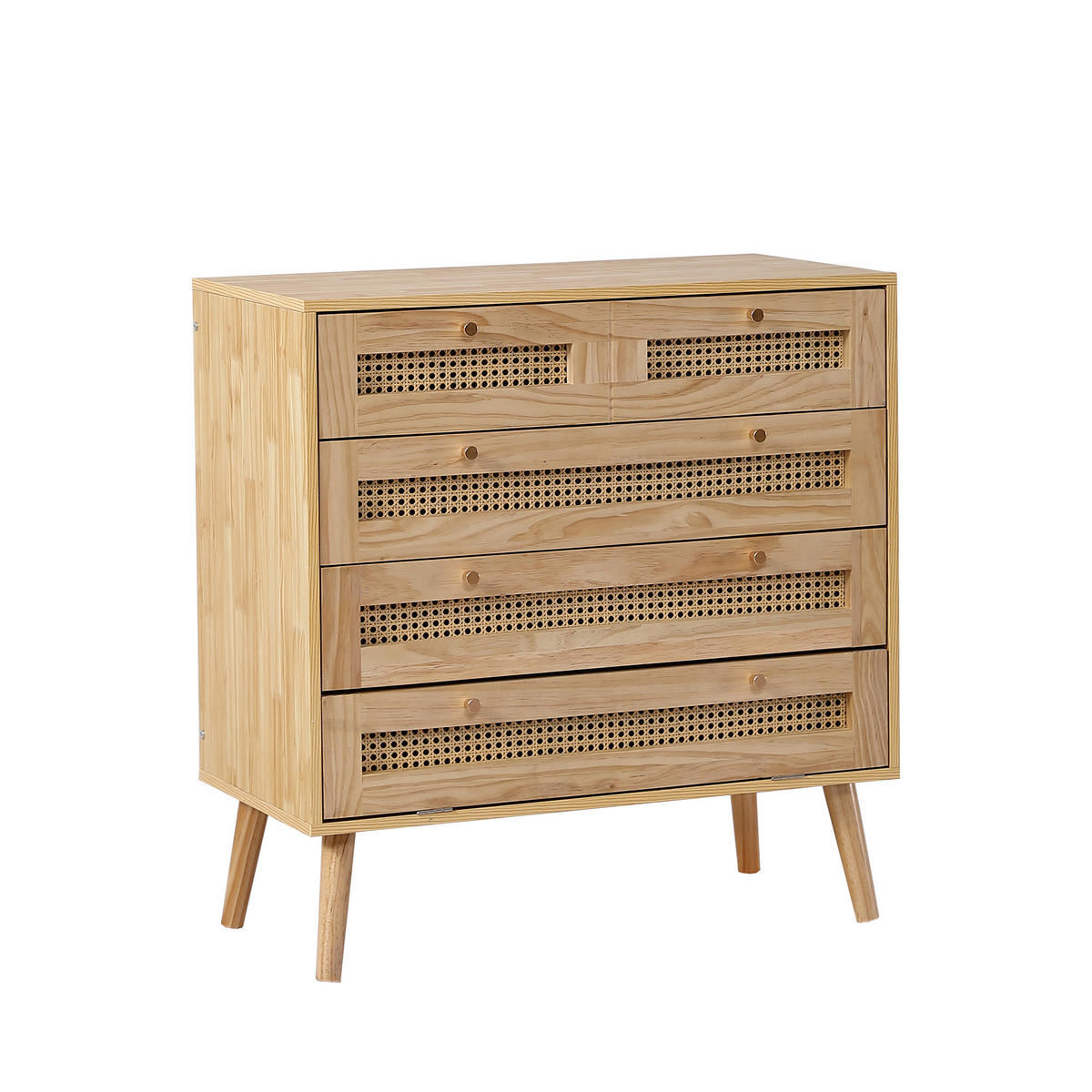SIDEBOARD Eiche 90/40/64 cm - Beige, Holzwerkstoff/Metall (40/64/90cm) - Urban Meuble