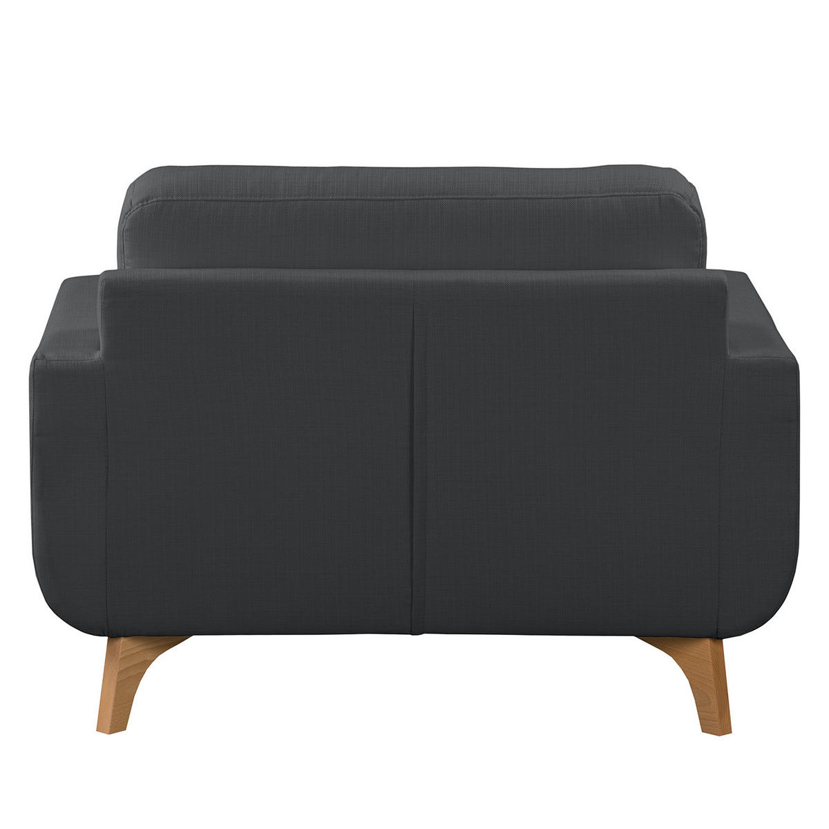 SESSEL - Strukturstoff - Dunkelgrau, Textil (118/88/90cm) - home24