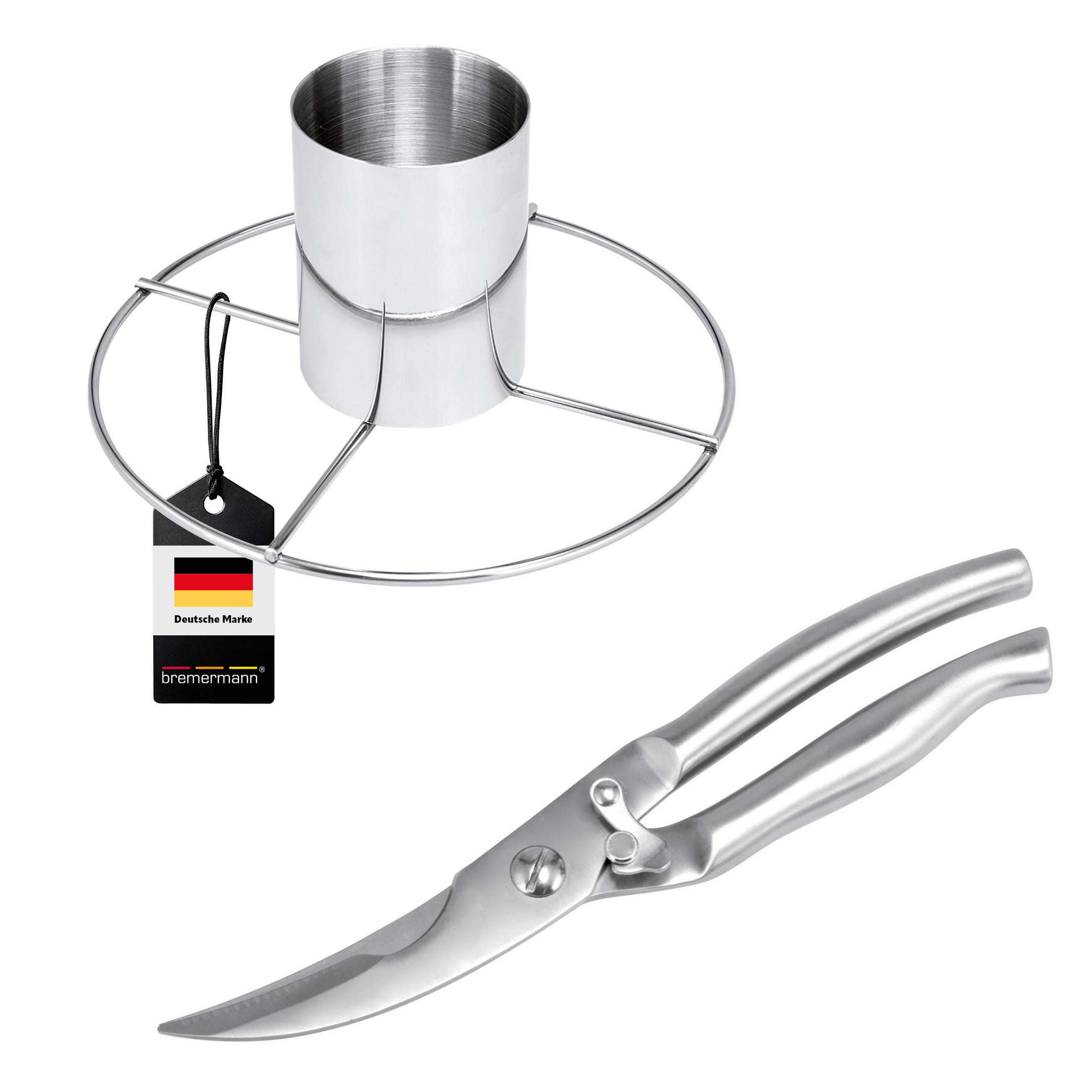 GEFLÜGELSCHERE 2er-Set, silber, Edelstahl - Edelstahlfarben, Metall (20/9.5/20cm) - bremermann