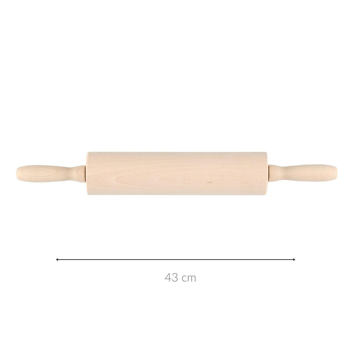 TEIGROLLE Holz 43 cm - Beige, Holz (6cm)