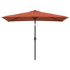 SONNENSCHIRM mit Metall-Mast 300x200 cm Terrakotta - Braun, Textil (200/300cm) - furnicato