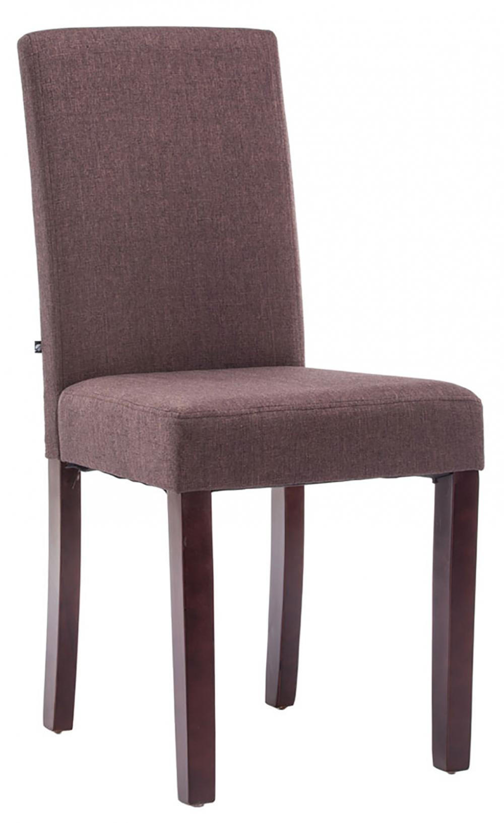 STUHL Stoff Braun - Braun/Cappuccino, Holz/Textil (41/91/47cm) - CLP