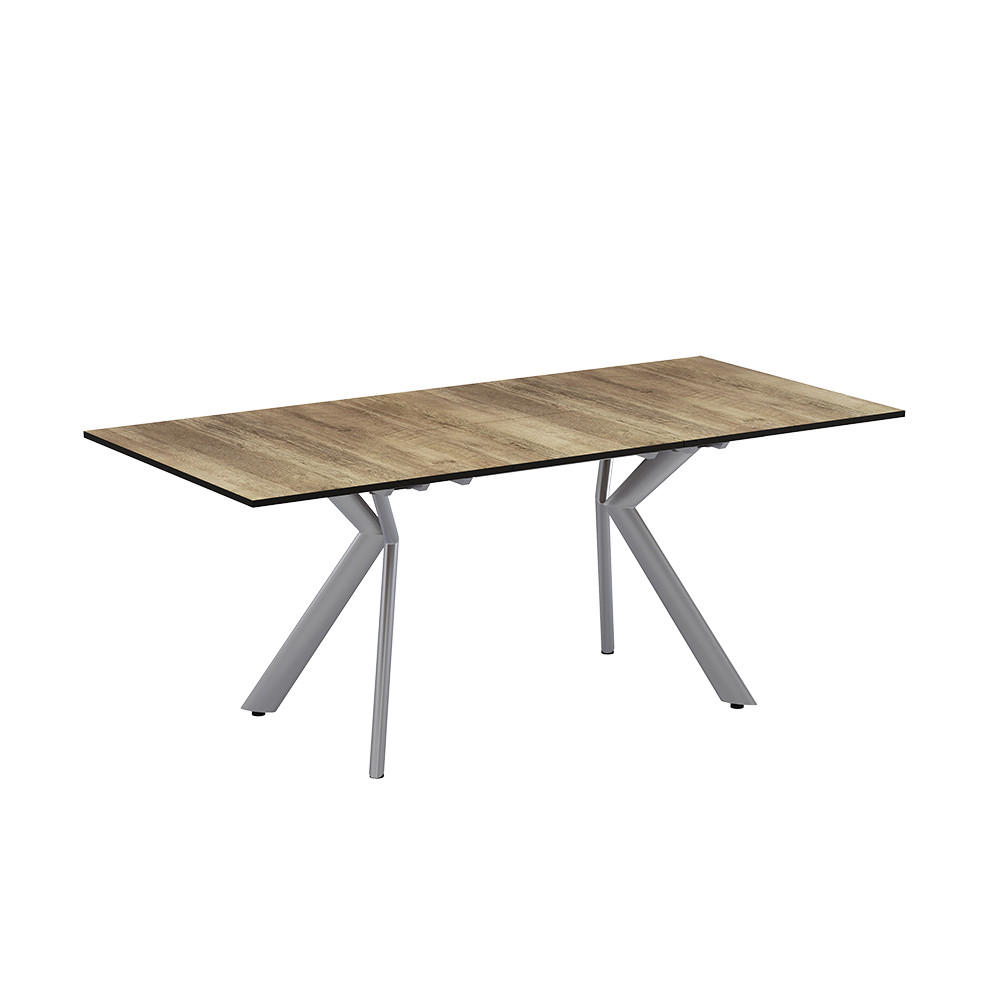 JÍDELNÍ STŮL Trill Rustikální dub/šedá 140 x 90 cm rozšiřitelný - šedá/divoký dub, kompozitní dřevo (90/140/76cm) - Vicco