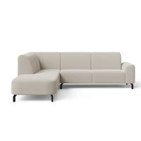 ECKSOFA Regento Beige Links - Beige/Schwarz, Holz/Textil (277/218cm) - Graingold