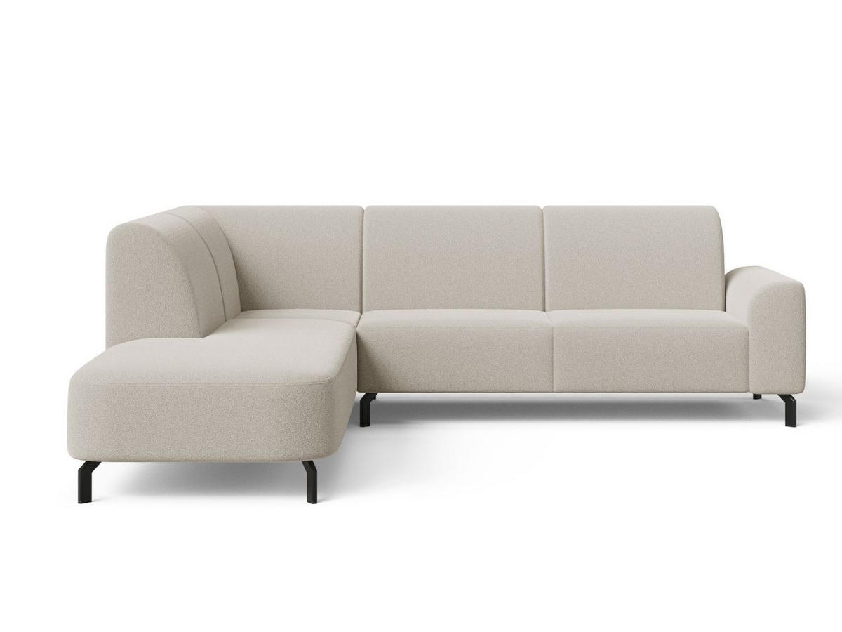 ECKSOFA Regento Beige Links - Beige/Schwarz, Holz/Textil (277/218cm) - Graingold