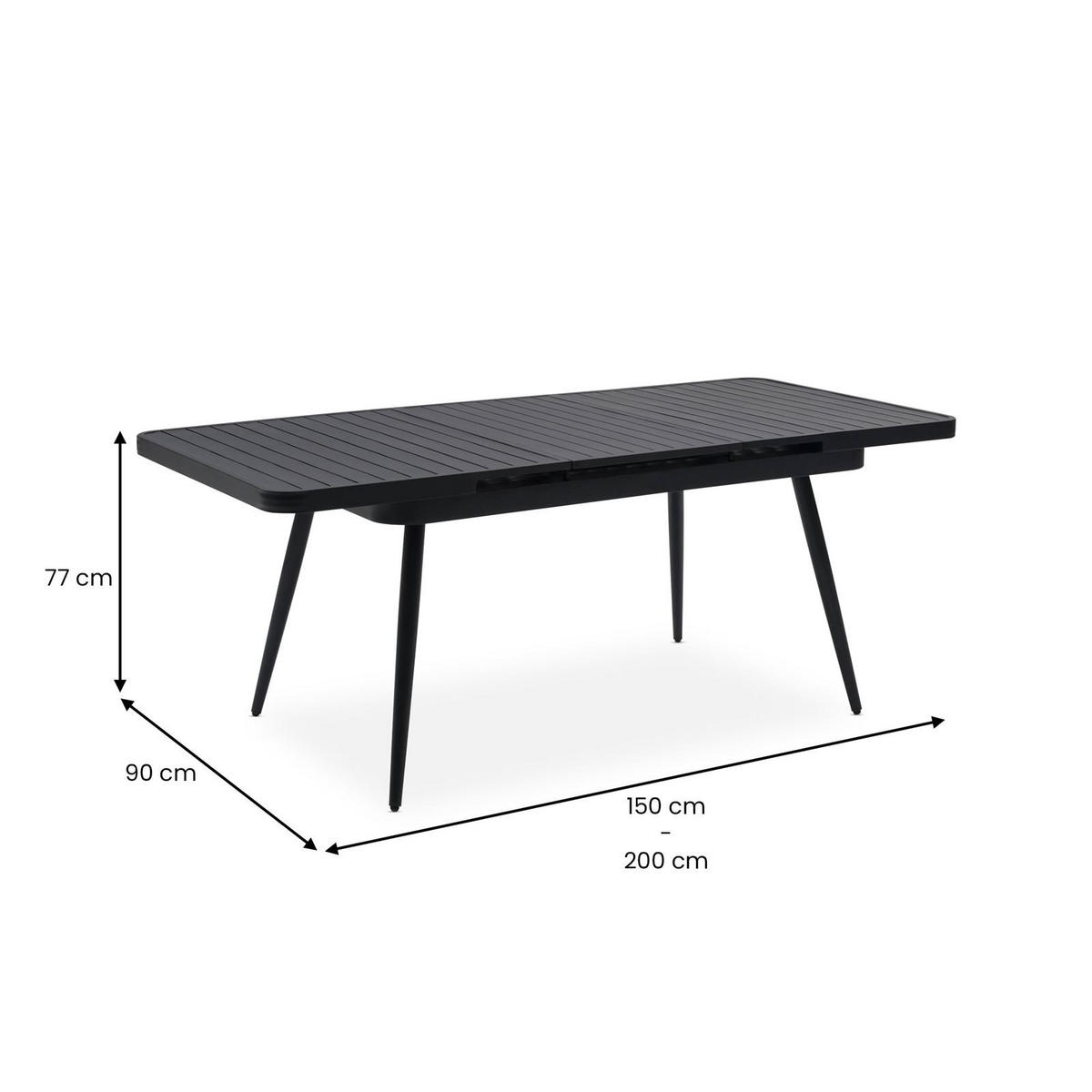 GARTENMÖBEL SET SUNNY - Grau, Metall - IDIMEX