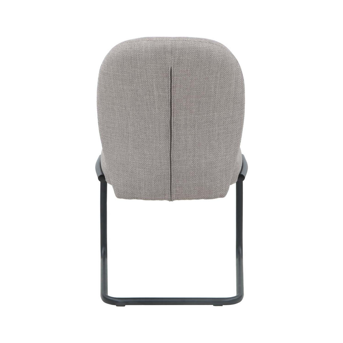 SCHWINGSTUHL 2 Stück Karen II - Schlamm - Schlammfarben/Schwarz, Textil/Metall (53/90/62cm) - Hela Vertriebs GmbH