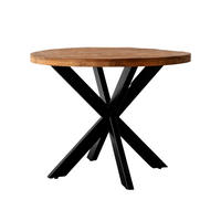 ESSTISCH rund aus mangoholz 130cm, natürlich - Braun, Holz (130/130/78cm) - Giga Meubel