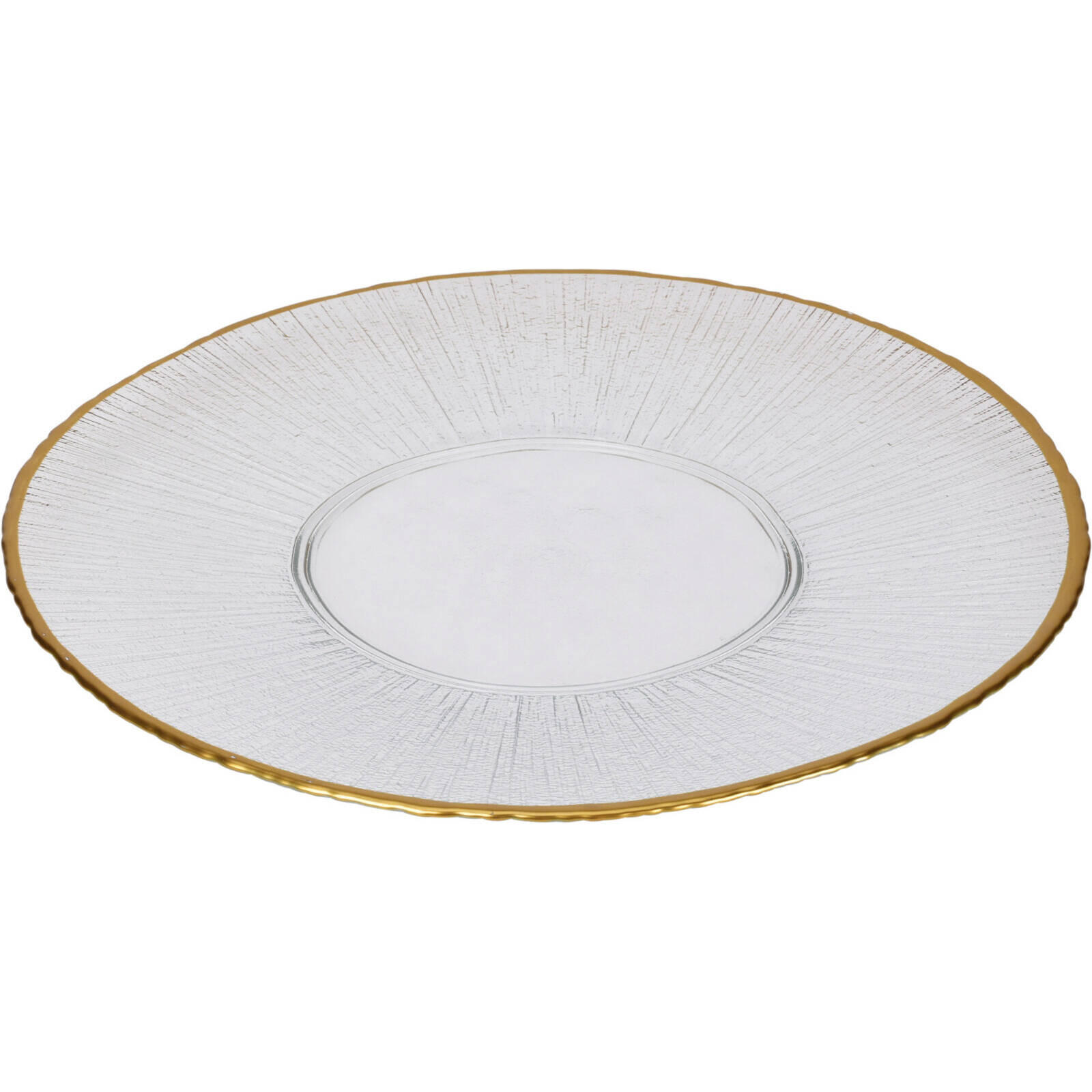 TELLER Datura 32 cm - Transparent, Glas (32cm) - Home Styling Collection