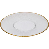 TELLER Datura 32 cm - Transparent, Glas (32cm) - Home Styling Collection