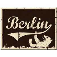 MAGNET 6/8 cm CityStyle Bär Braun - Multicolor, Metall (8/6/0.1cm) - Nostalgic-Art
