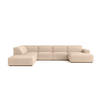 ECKSOFA Cursal V, Stoff Salvador, Beige, Links - Beige, Holz (364/262cm) - Kaiser Möbel