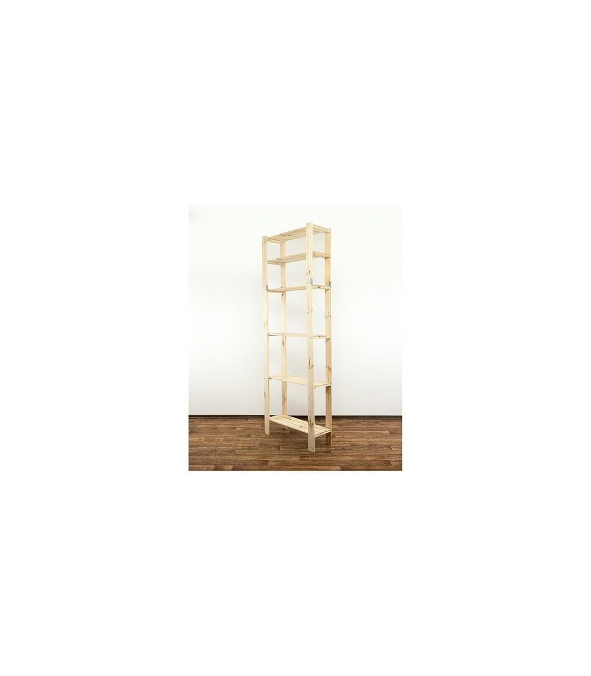 HOLZREGAL WOODLAND 230x80x30cm 6 Fachboden Kiefernholz Natur - Naturfarben, Holz (80/230/30cm) - PROREGAL