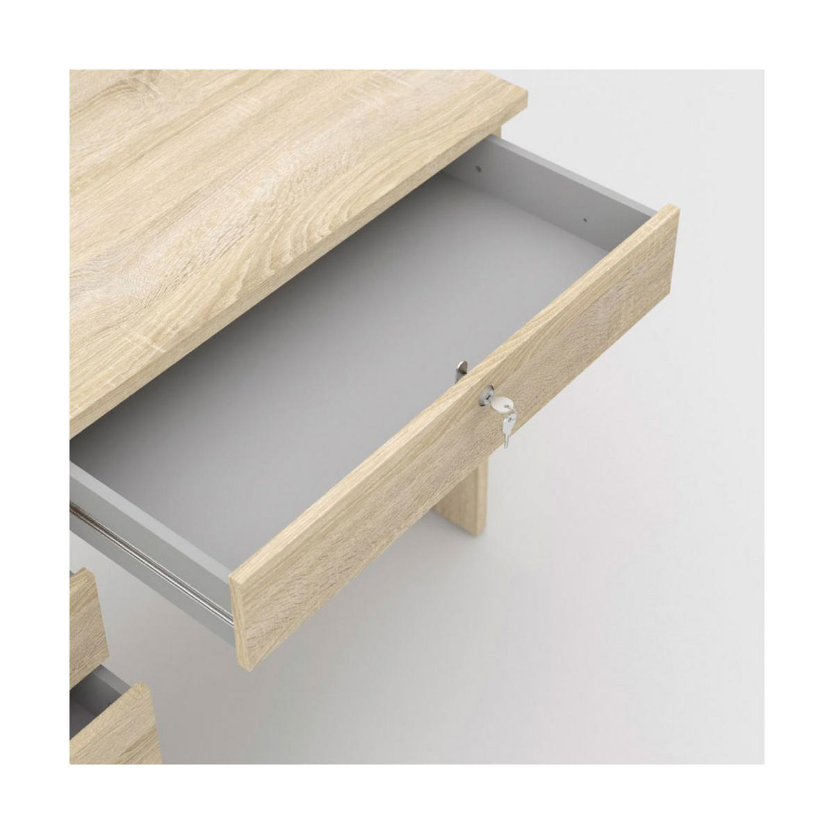 SCHREIBTISCH Fula Eichefarben 109/48/76 cm - Eichefarben, Holzwerkstoff (48/109/76cm) - ebuy24
