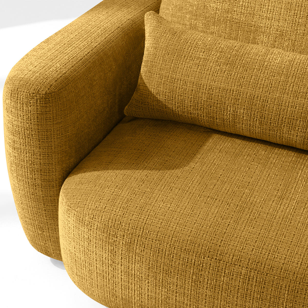 SESSEL ELOSA - Gelb, Holz/Textil (145/85/115cm) - KONSIMO®