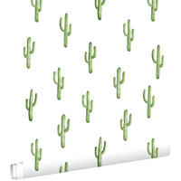 TAPETE kleine Wüstenkakteen 53 cm x 10.05 m - Grün, Papier (53/0.1cm) - ESTAhome