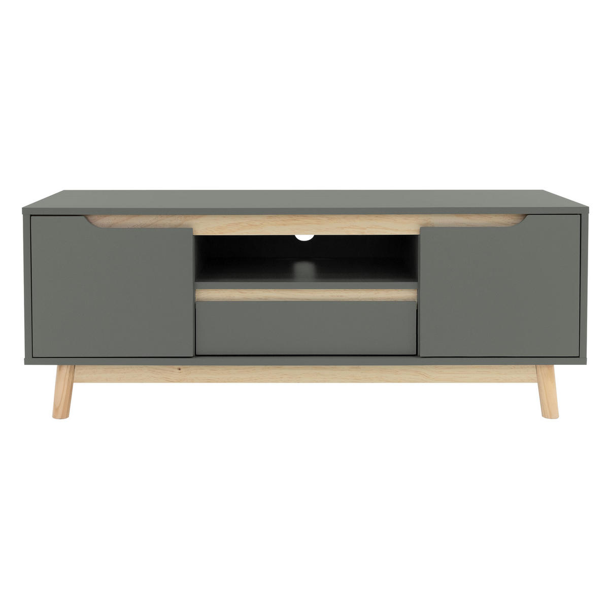 TV LOWBOARD - Grau, Holz (40/46/120cm) - ML-DESIGN