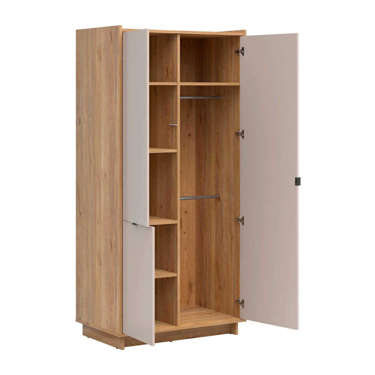 SKRIŇA 3 dvere Donna Kašmír - béžová, kompozitné drevo (96.5/209/58cm) - Petits-meubles