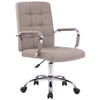 BÜROSTUHL Deal V1, Stoff Taupe - Taupe, Textil/Metall (56/104/62cm) - TPFLiving