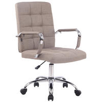 BÜROSTUHL Deal V1, Stoff Taupe - Taupe, Textil/Metall (56/104/62cm) - TPFLiving