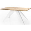 ESSTISCH Vance Weiß rechteckig ausziehbar, Craft Eiche 160-260/90/76 cm - Eiche Wotan/Weiß, Holzwerkstoff/Metall (160/90/76cm) - WFL GROUP