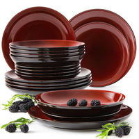 TAFELSERVICE 6 Personen GAMBIA 18-tlg - Rot, Keramik (27/2/27cm) - Ritzenhoff Breker