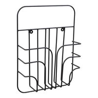 ZEITSCHRIFTENSTÄNDER Rowan Schwarz - Schwarz, Metall (28/38/8cm) - LOFT42