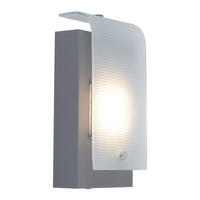 LED AUSSEN-WANDLEUCHTE Vescava Silber - Silberfarben, Glas (7/22.5/12cm)