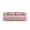SOFA Jenny aus Boucle puderrosa 3 Sitzplätze - Altrosa, Textil (90/73/178cm) - Micadoni