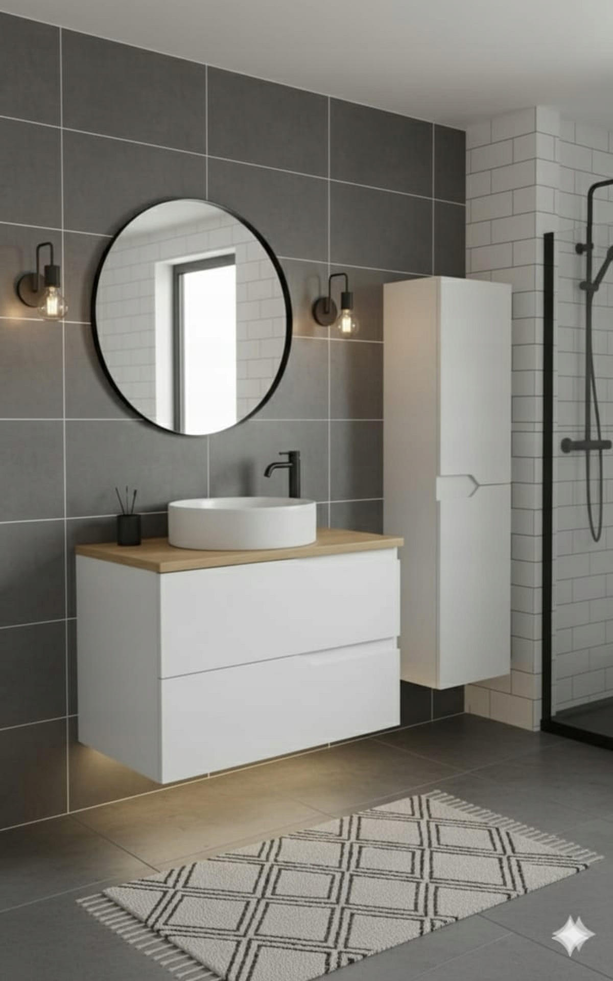 WASCHBECKUNTERSCHRANK MODERN 60cm - Weiß - Weiß, Holzwerkstoff (60/57/46cm) - Rodan