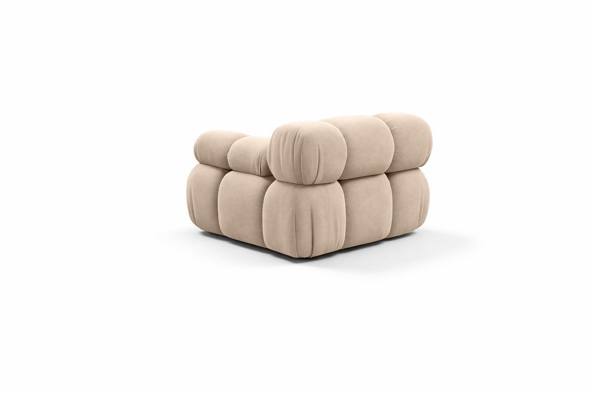 MODUL Seitlich, Für Modulares System, Stoff Salvador, Beige, Rechts, Selia - Beige, Holz (95/70/95cm) - Kaiser Möbel